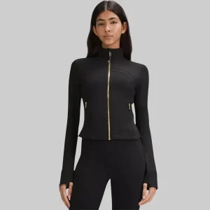 Define Cropped Black Jacket Nulu