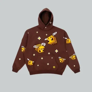 Minecraft-Bee-Brown-Hoodie
