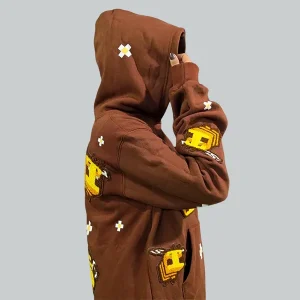 Brown-Minecraft-Bee-Hoodie