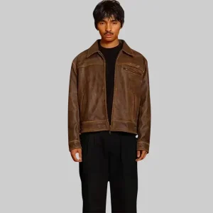 Mutimer Leather Jacket Brown