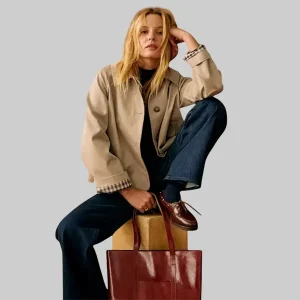 Sezane Bobby Beige Jacket.