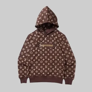 LV Supreme Brown Hoodie
