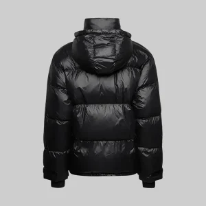 Svea_Black_Hooded_Down_Puffer_Jacket