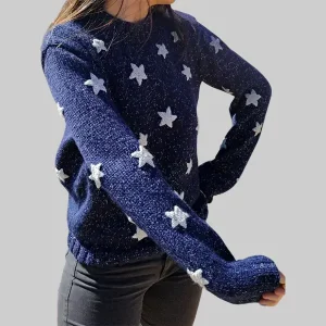 Coraline-Star-Knit-Sweater-Blue