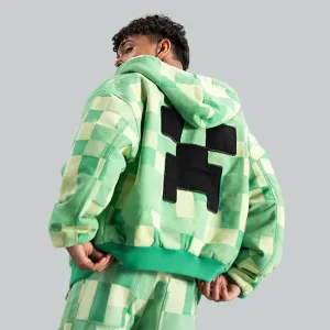 Very-Cool-x-Minecraft-Creeper-Jacket-Green