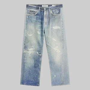 third cut Digital Denim Print jeans our legacy