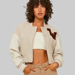 Mens-TW-Colorblock-Beige-Varsity-Jacket
