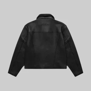 Mutimer Black Leather Jacket