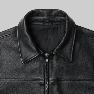 Black Mutimer Leather Jacket