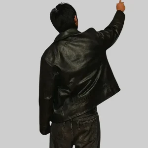 Mutimer Distressed Leather Jacket