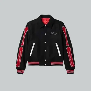 AMIRI Bones Twill Varsity Jacket