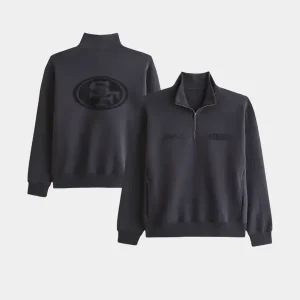 Abercrombie 49ers YPB neoKNIT MAX Half-Zip Sweatshirt