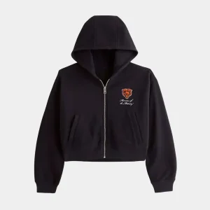 Womens-Abercrombie-Fitch-Navy-Chicago-Bears-YPB-On-The-Go-6AM-Full-Zip-Hoodie