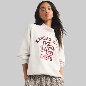 Abercrombie Chiefs Funnel-Neck Sweatshirt