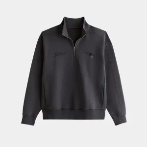 Mens-New-England-Patriots-Abercrombie-Fitch-Black-YPB-neoKNIT-MAX-Half-Zip-Top.
