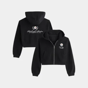 Abercrombie Steelers YPB On The Go 6AM Full-Zip Hoodie