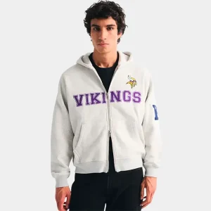 Mens-Minnesota-Vikings-Abercrombie-Fitch-Gray-Fleece-Full-Zip-Hoodie.