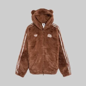 2026-Care-Bears-x-Adidas-Brown-Faux-Fur-Zip-Up-Jacket.