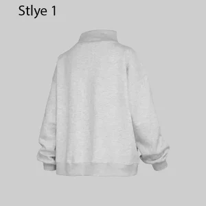 Womens-Pressbox-Heather-Gray-Alabama-Crimson-Tide-Oversized-Nelson-Mock-Neck-Sweatshirt