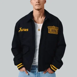 1886-Arsenal-x-Aries-Bomber-Jacket-Black