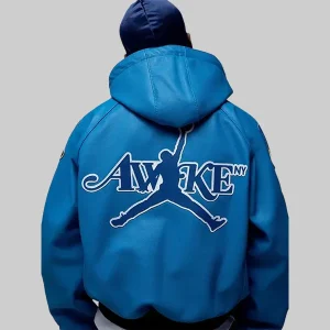 Awake-NY-x-Jordan-Blue-Leather-Jacket