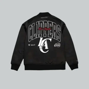 BTS-SUGA-Clippers-Glitch-Black-Bomber-Jacket