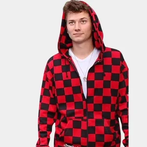 Bajan-Canadian-Red-Checkered-Hoodie