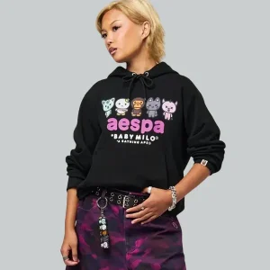 aespa-X-A-Bathing-Ape-UNISEX-BAPE-X-AESPA-BABY-MILO-PULLOVER-HOODIE.