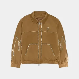 Birth Of Royal Child Flame Pearl Velvet Work Jacket