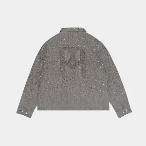 Birth-Of-Royal-Child-Rhinestone-Jacket-Brown