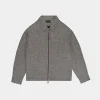 Birth Of Royal Child Rhinestone Zipper Work Jacket