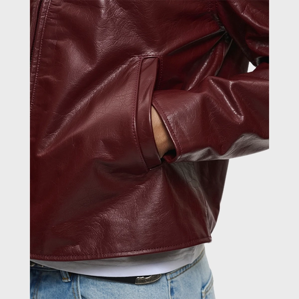 Bordeaux Mutimer Leather Jacket