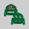 Chalk Line Kelly Green Philadelphia Eagles Pennant Varsity Jacket