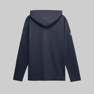 Mens-Chicago-Bears-Nike-Platinum-Sideline-Game-On-Lightweight-Long-Sleeve-Hooded-Dri-FIT-Top
