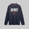 Chicago Bears Nike Sideline Game On Long Sleeve Hooded T-shirt