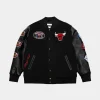 Chicago Bulls Black Wool Varsity Jacket