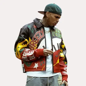 Chris Brown Bespoke Pelle Pelle Jacket