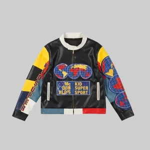Chris Brown KidSuper x McDonald’s Moto Jacket