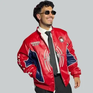 Cristian-Andres-Spider-Man-Red-Leather-Jacket.