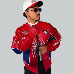 Spider-Man-Cristian-Andres-Red-Leather-Jacket.