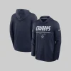 Dallas Cowboys Nike Sideline Game On Long Sleeve Hooded T-shirt