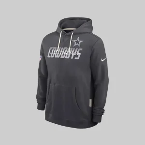 Mens-Nike-Navy-Charcoal-Dallas-Cowboys-Sideline-Standard-Issue-Top-Prospect-Dri-FIT-Hoodie
