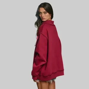 Dilly-Dally-Maroon-Mock-Neck-Sweatshirt.