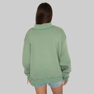 Dilly-Dally-Green-Mock-Neck-Sweatshirt.