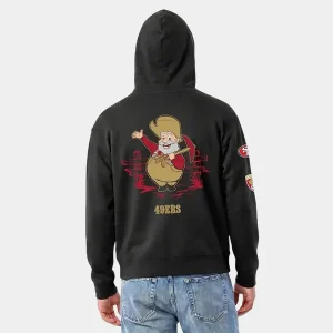 Mens-San-Francisco-49ers-Disney-x-Champion-Black-Stinky-Pete-All-Star-Full-Zip-Hoodie.