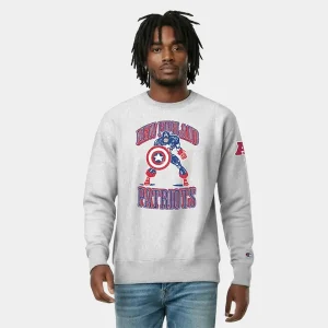 Disney x Champion Patriots Captain America Reverse Weave Sweatshirt