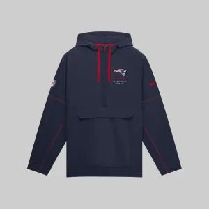 England Patriots Sideline Anorak Half-Zip Jacket 2026