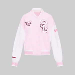 Fanatics-x-LoveShackFancy-Southern-California-Varsity-Jacket