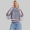 Jaded London Team 85 Knitted Bomber Jacket