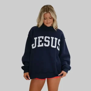 Jesus-Mock-Neck-Sweatshirt-Navy.